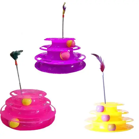 اسباب‌بازی گربه برج سه طبقه کایا – سرگرمی و تمرین گربه‌ها